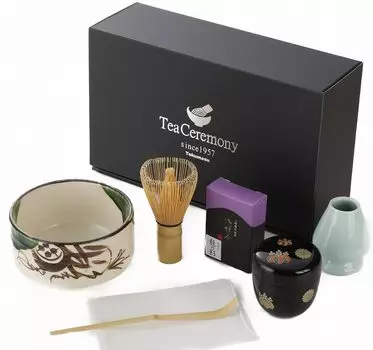 Набор для матча Полный набор, который также включает в себя чашу для чая матча Oribe ware Чайные принадлежности из 7 предметов