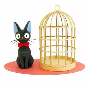 Набор для миниатюрного искусства Sankei Studio Ghibli Series Delivery Service Jiji Paper Craft Kiki s Non-Scale MK07-25 чёрный
