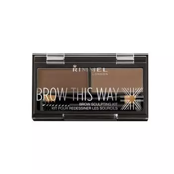 Набор для моделирования бровей Rimmel Brow This Way 002 Средне-коричневый
