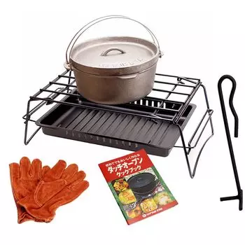 Набор для начинающих голландских духовок CAPTAIN STAG, емкость 25 см, чугун, 6 предметов, набор M-5541