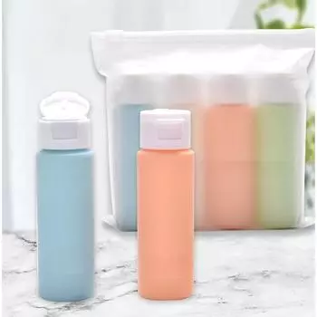 Набор для наполнения дорожных бутылок Macaron, 50 мл, замшевый косметический лосьон, бутылочка для хранения шампуня 50ml 4pcs