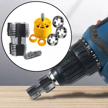 Набор для нарезания резьбы на трубах из ПВХ, многофункциональный ручной инструмент, практичные принадлежности, сантехнические инструменты Style B