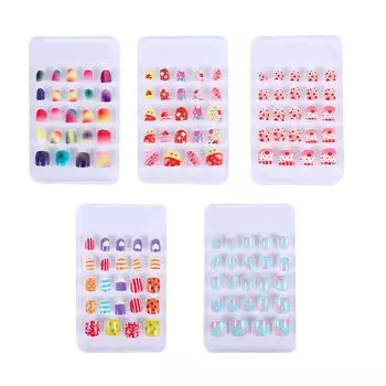 Набор для ногтей LEDMOMO, 120 шт., типсы с полным покрытием, детские накладные ногти, гелевые накладные ногти, стойкие, без запаха, наклейки для накладных ногтей для начинающих или