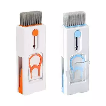 Набор для очистки экрана ноутбука 11-в-1 с чистящей щеткой Набор для очистки электроники оранжевый