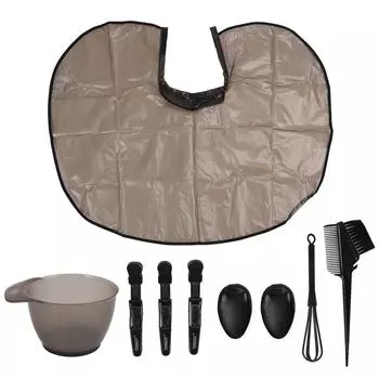 Набор для окрашивания волос с кистью, блендером, наушниками, чашей для окрашивания, нагрудником, парикмахерским зажимом, инструментом для окрашивания волос