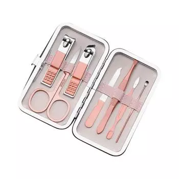 Набор для педикюра из нержавеющей стали, инструменты для ухода за кутикулой, резак для ногтей, триммер для путешествий 4pcs/set