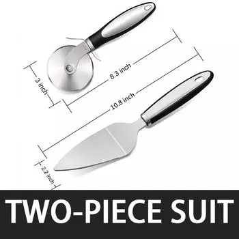 Набор для пиццы на колесах премиум-класса. Пиццерезка из нержавеющей стали для пиццы, вафель, печенья, пирогов и теста. Легко резать и чистить.