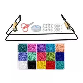 Набор для плетения бисера, застежки-лобстеры, нитки для ожерелий, изготовление украшений для начинающих