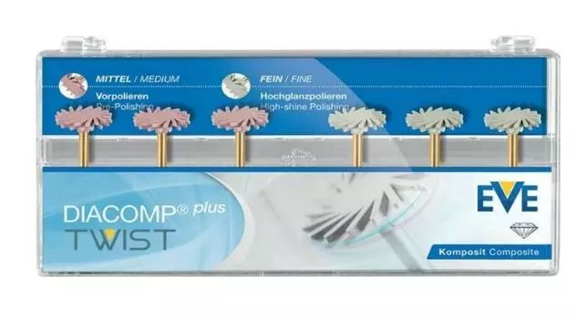 Набор для полировки композитных материалов EVE Diacomp 9086 (Комплект РА 342) БЕСПЛАТНАЯ ДОСТАВКА ПО ВСЕМУ МИРУ