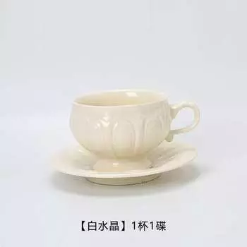 Набор для послеобеденного чая, Набор кофейной чашки и блюдца, Ложка, Французский ретро-рельефный британский чайник, Чашка 3 pieces