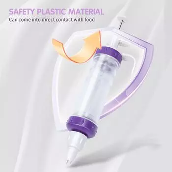 Набор для пресса для печенья, пистолет для украшения кремом для торта, кондитерские насадки для отсадки, экструдер, ручной, для десерта, кулинарный шприц, инструменты для выпечки белый