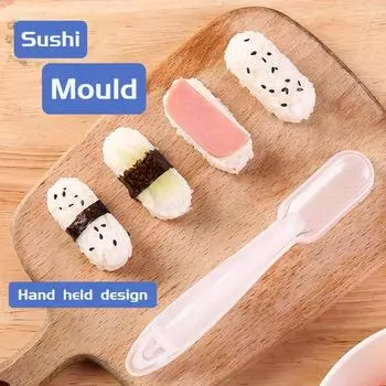 Набор для приготовления рисовых шариков Bento Sushi Maker Japanese Make Tools Nasi Battleship Sushi Mold Spam Kitchen Stuff Аксессуары для умывальника Onigiri Bar