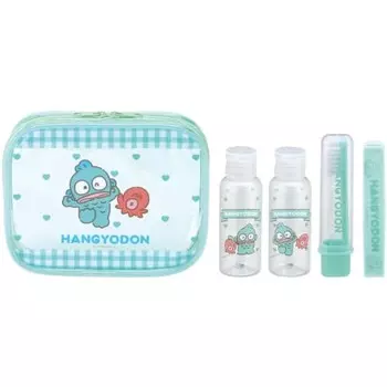 Набор для путешествий Skater Toothbrush Comb Pouch Bottle Portable Travel Hangyodon Friends Sanrio TRVS1-A
