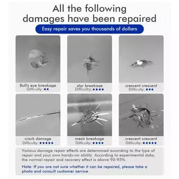 Набор для ремонта царапин на стекле, ремонт трещин на лобовом стекле, инструмент для ремонта сколов на лобовом стекле, воздушный насос, жидкость для наностекла автомобиля CHINA