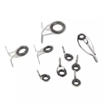 Набор для ремонта кончиков удилища, 9 шт., Универсальное керамическое кольцо, Направляющие для удилища, Кольца, Набор для ремонта для рыбалки