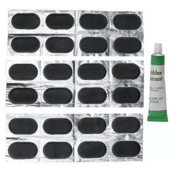 Набор для ремонта резиновых покрышек для велосипеда, заплатка для внутренней камеры покрышки с клеем для электромобиля