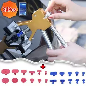 Набор для ремонта вмятин на кузове автомобиля без покраски, инструменты для удаления вмятин на авто, популярные инструменты с присоской разных размеров