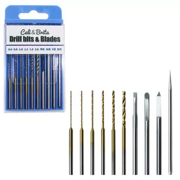 Набор для резьбы Hobby Pin Vise Bit Blade Streak Carving в специальном футляре Cali&Brita [Trinity Tool] (Только лезвие)
