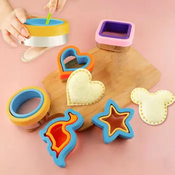 Набор для резки и запечатывания сэндвичей для детей, дети делают своими руками формы для печенья, блинницы, тиснители, формы для еды, кухонные инструменты для выпечки