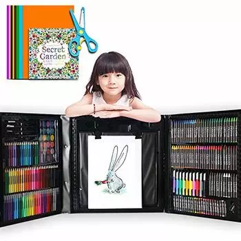 Набор для рисования Bootlife 208 Рисование Искусство Образовательный Детский сад Вход День рождения Новая семья [Цветные карандаши, мелки, ручки на водной основе, детали] Набор,