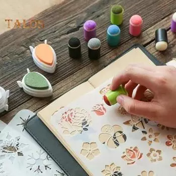 Набор для рисования пальцами своими руками, губки для пальцев, трафареты для штемпельной подушечки, инструменты для рисования пальцами своими руками для детей и взрослых A