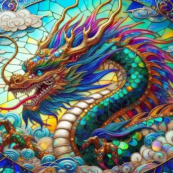 Набор для рисования по номерам на холсте своими руками, масляная живопись, картина с животными, домашний декор на стену H4628