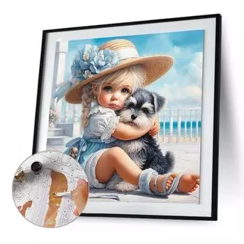 Набор для рисования по номерам на холсте своими руками, масляная живопись, фигурка, картина, домашний декор на стену H4704