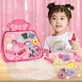 Набор для ролевых игр, игрушки для девочек, набор инструментов для макияжа, имитация губной помады и теней для век для детей, подарок на Рождество и день рождения для девочек