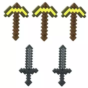 Набор для ролевых игр Mattel Minecraft, набор из 5 коробок для детей от 6 лет и нескольких детей, костюмы, косплей, предметы, детали, продано, 986D-HFF59
