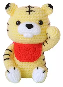 Набор для рукоделия Hamanaka Набор знаков зодиака Счастливый знак зодиака 2022 (тигр) Н301-545 жёлтый