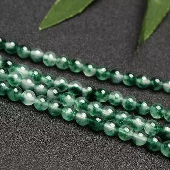 Набор для самостоятельного изготовления браслета из бисера «Плавающий цветок, водяная трава, халцедон». 8mm синий