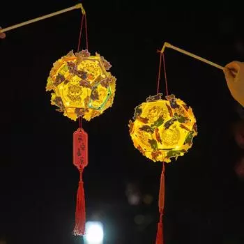 Набор для самостоятельного изготовления фонарей 2025 года, китайский новогодний фонарь, ручной фонарь в виде мультяшной змеи для весеннего фестиваля, украшение для дома на праздник