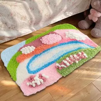 Набор для самостоятельного изготовления ковра с крючком для вязания плюшевых ниток для вышивки ковров ручной работы наборы аксессуаров для вязания крючком A