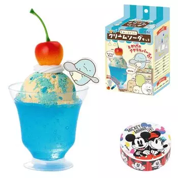 Набор для самостоятельного изготовления образцов еды Gurashi Lizard Cream Soda Kit x 1 Disney малярный скотч 1 Ретро-тип для родителей и детей от 6 лет и старше Глина