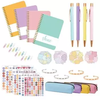 Набор для самостоятельного создания журнала - Набор для самостоятельного создания журнала для девочек-подростков, набор канцелярских принадлежностей, набор принадлежностей для альбомов и журналов, набор для художественного творчества для журналов1 мл One