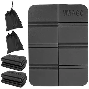 Набор для сауны, складная подушка для отдыха с холодным воздухом, 1 складная водонепроницаемая сумка для пикника с цветущей горной вишней, черная