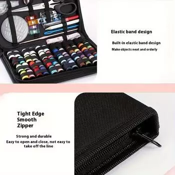 Набор для шитья из 86 предметов с швейными принадлежностями и аксессуарами 24 цвета, иголки и нитки, набор товаров для небольших исправлений, B