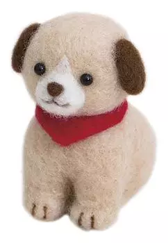 Набор для шитья из шерсти Hamanaka EASY CUTE Easy Cute First Akleine Cute Dog & H441-523