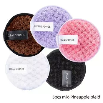 Набор для снятия макияжа с лица в коробке Cloud velvet/anapese box из 2/5 предметов, моющаяся пуховка для пудры, профессиональные средства по уходу за кожей, средства по уходу за лицом, средства для макияжа розовый/коричневый