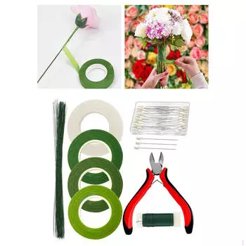 Набор для создания цветочных композиций из проволоки, обертка для букета своими руками для свадьбы дома