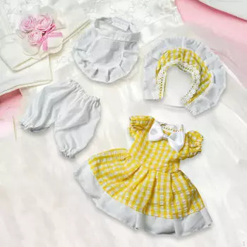 Набор для создания костюма куклы принцессы для фигурок размером 181 дюйм жёлтый