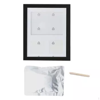 Набор для создания отпечатков детских ступней. Ручка и искусственная доска. Нежный отпечаток руки новорожденного. чёрный