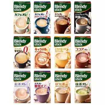 Набор для сравнения напитков AGF Blendy Stick, 12 видов [Кофе в стиках] [Ассортимент кофе] [Набор ассорти] [Небольшой подарок] [Подарок]