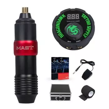 Набор для татуировки Extreme Mast Sai, ручка для татуировки, машина для татуировки, кабель RCA, сменный, длина хода 3,2 мм и 3,7 мм, регулируемая мягкая и жесткая