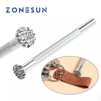 Набор для тиснения кожи ZONESUN, инструмент для тиснения кожи, классическая ручная гравировка, резная форма для тиснения для кошелька, сумки, своими руками