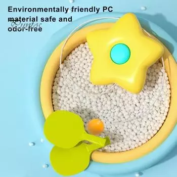 Набор для тренировки настольного тенниса, портативное устройство для тренировки настольного тенниса, игра в пинг-понг для детей с ракеткой и мячами, регулируемый подвесной стол жёлтый