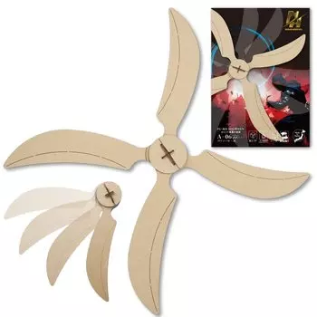 Набор для творчества Ninja Arsenal Karakuri Shuriken Сделано в Японии Деревянный пазл 3D-пазл Набор для творчества Easy Craft Kit Fuma (Каракури Сюрикен)