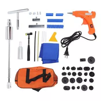 Набор для удаления вмятин с клеевой машиной, беспокрасочный набор для ремонта вмятин на кузове автомобиля, мотоцикла, холодильника