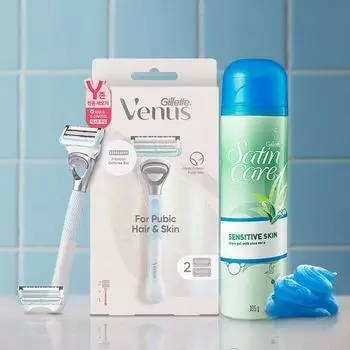 Набор для удаления волос Venus Y Zone All Young Pack (Аппарат для удаления волос Y Zone + гель для ухода за атласом)