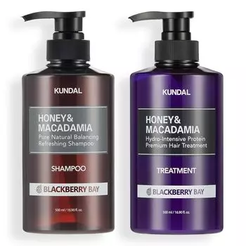 Набор для ухода за волосами Honey Macadamia из 2 средств по уходу 500 мл с ароматом Bay Bay [Kundal] и (Шампунь и каждый) #Ежевика #Ежевика #Очаровательно